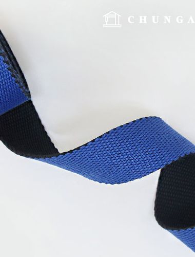 Webbing Strap Bag Strap Webbing Strap Blue & Black Double-Sided Strap 30mm 60776