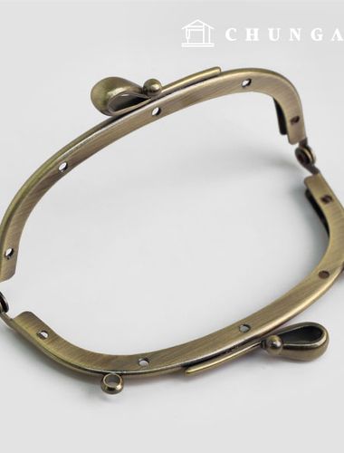 Classic bowknot wallet frame 10.5cm antique gold 54547