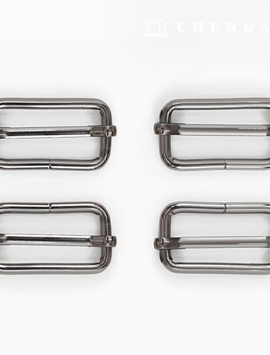 Bag strap length adjustment hook Bag accessories 32mm Basic metal gray 47491