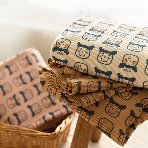 Cordduroy fabric Span 16W Corduroy fabric Face Patterns Wide Width Winter Fabric Nice Cute 3 types