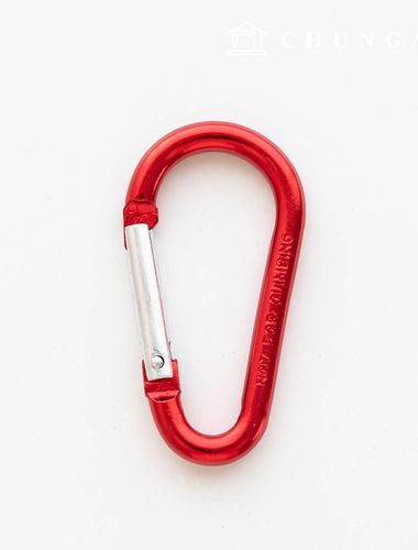 Aluminum Carabiner Ultralight Binary Ring Red
