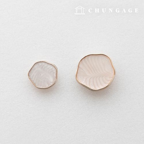 Modern Ivory metal button garment making