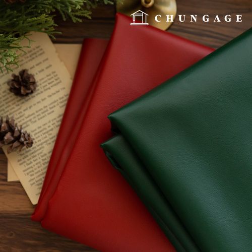 Christmas fabric synthetic leather waterproof fabric simple leather walking stick 2 types