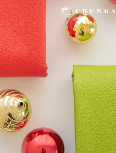 Christmas fabric synthetic leather, water-resistant fabric, off-leather ornament, 2 types