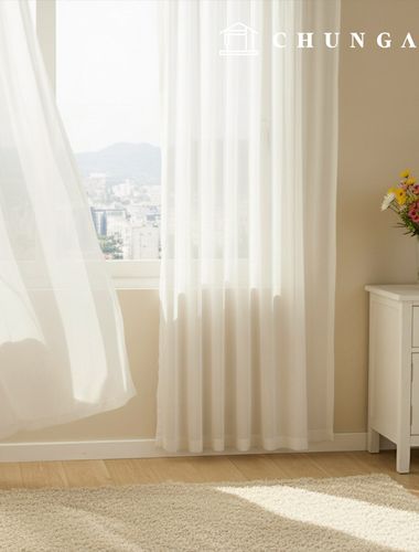 Custom made pin-type inner curtain neph