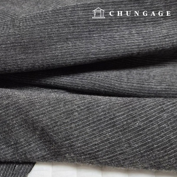 Cotton Fabric Washing Stripe Wide Width 40 count 0.3cm Charcoal