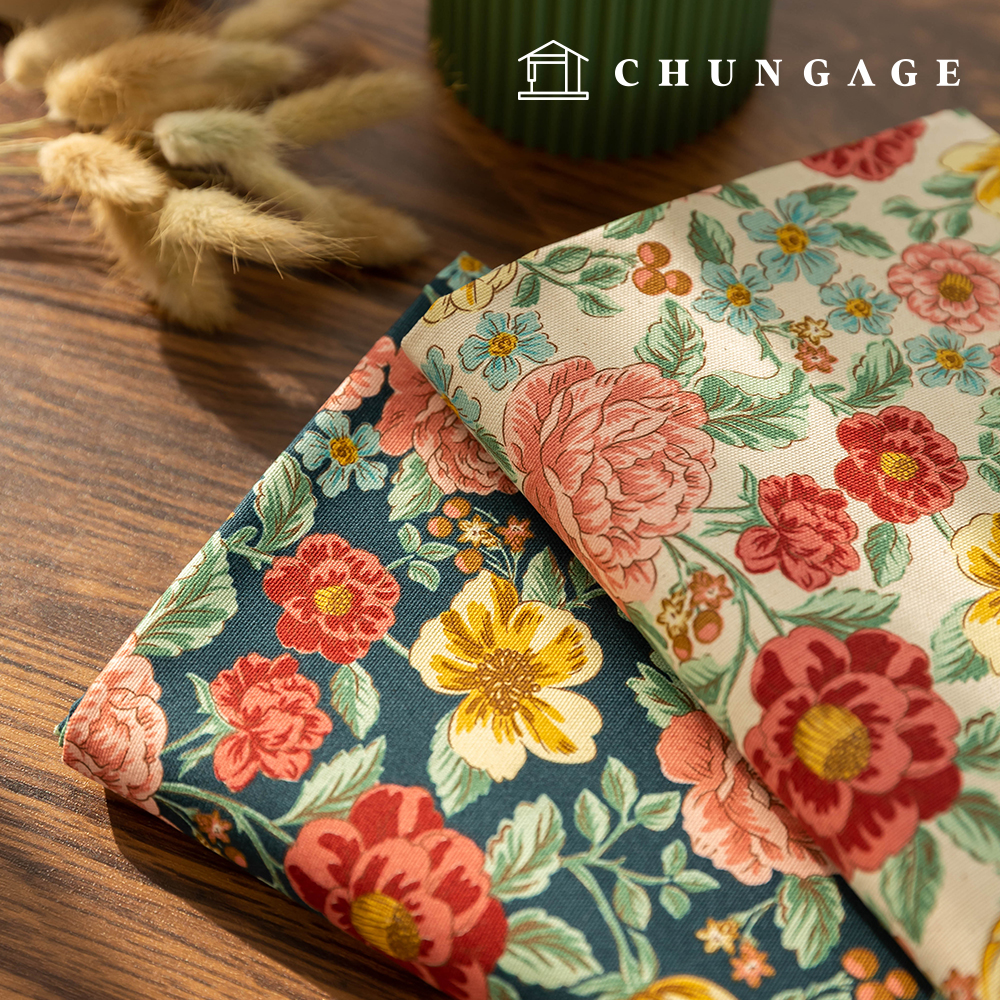 Cotton Oxford Fabric Flower Pattern Fabric Shalom 2 types