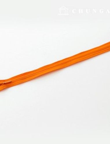 Console zipper hidden single zipper 25cm Orange