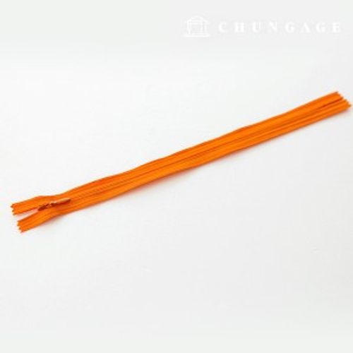 Console zipper hidden single zipper 25cm Orange