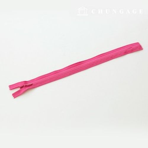Console zipper hidden single zipper 25cm Hot pink