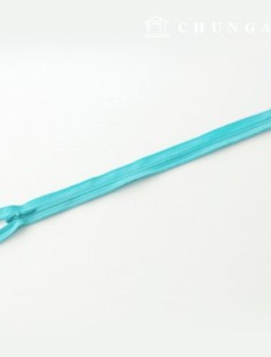 Console zipper hidden single zipper 25cm mint blue