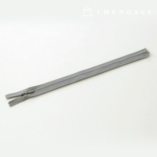 Console zipper hidden single zipper 25cm Light gray