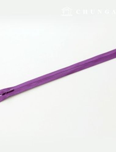 Console zipper hidden single zipper 25cm Purple