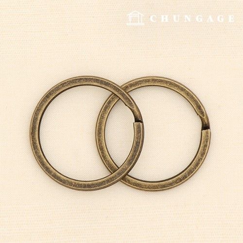 Key Oring Macrame Oring Key Ring Antique Flat Brass 25mm 48072