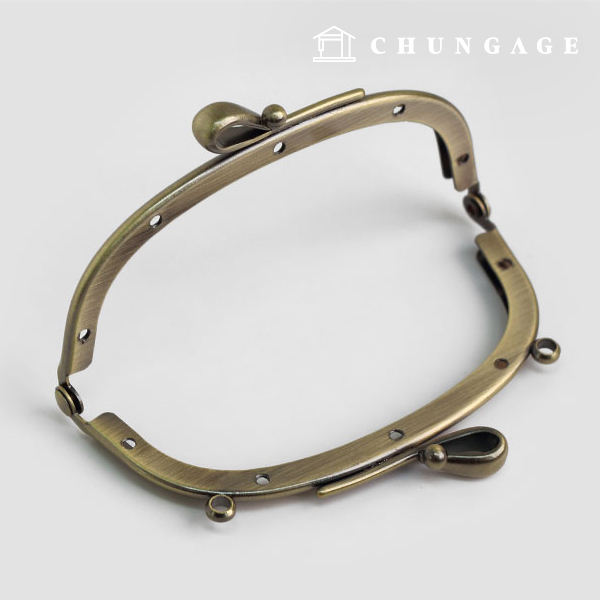 Classic bowknot wallet frame 10.5cm antique gold 54547