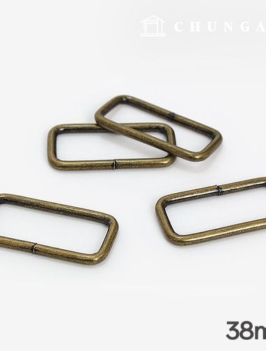 Bag Square Ring Basic 38mm Antique Gold 47479