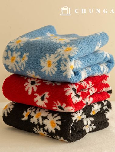 swirly fluffy wool fabric, Winter Doll fabric, poodle fur, fake fur, daisy, 3 types