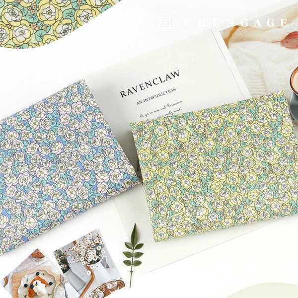 Eco-friendly antibacterial and anti-inflammatory fabric E-DTP cotton 20 count Little Rose Days 2 types