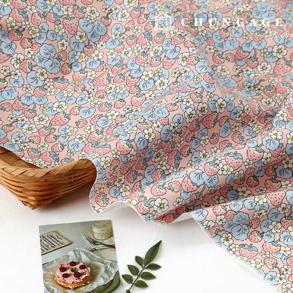 Eco-friendly antibacterial and anti-inflammatory fabric E-DTP cotton 20 count sweet berry garden 2 types