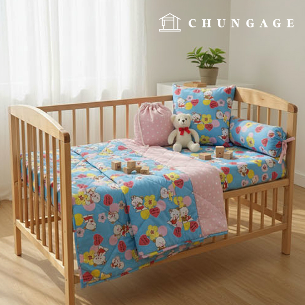 3 types of cotton blend teddy bear fabric heart teddy bears