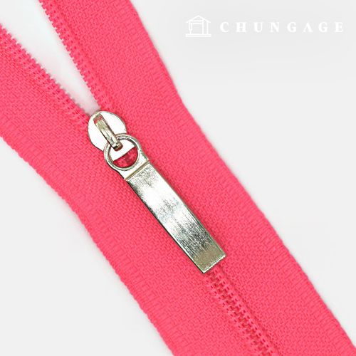 Roll Zipper Home Fashion Coil Zipper 270cm Neon Pink 62669