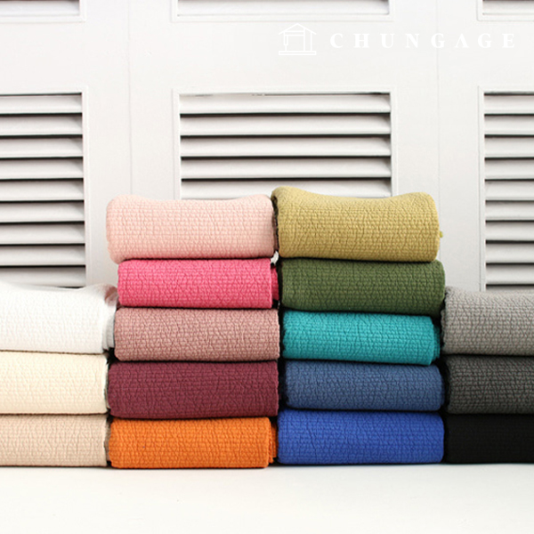 Quilted Fabric Double-sided Line Quilting 4Ounce Fabric 30 count Pigment Washing 7mm 16 types