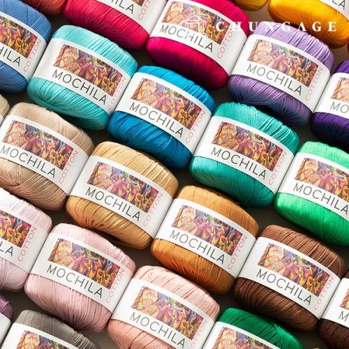 Mochila thread cotton yarn crochet knitting thread thin fur thread 53 colors
