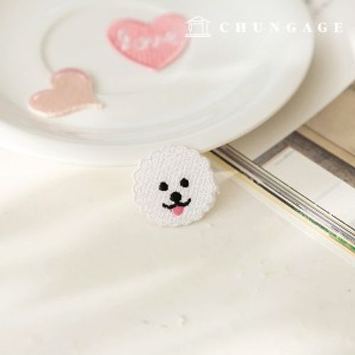 Adhesive Wappen Mini Bichon Puppy Wappen Mongmongi 150