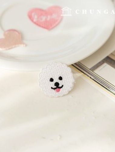 Adhesive Wappen Mini Bichon Puppy Wappen Mongmongi 150