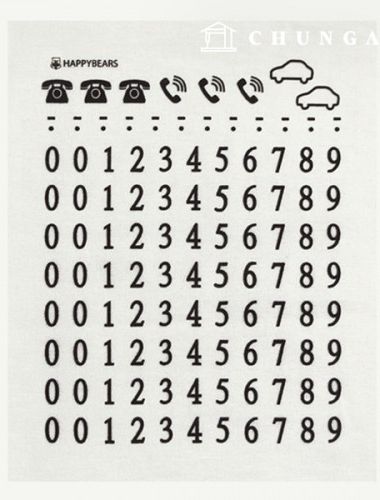 Heat transfer sticker heat transfer paper Velvet number Black 63581