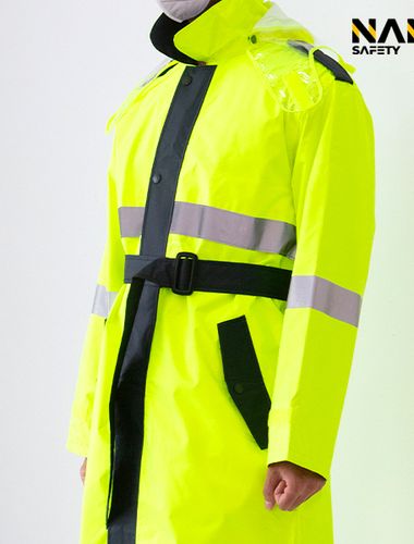 Lottery Rainy Coat Transparent Hood SI 911C Raincoat Safety Quick Rider Delivery