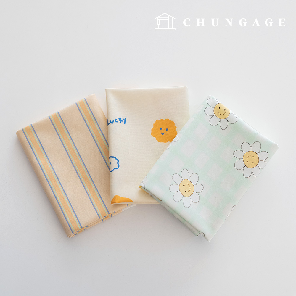 Fabric Package Flower Scrap Fabric Striped Fabric Doll Puppy Clothes Making 3 Types 242