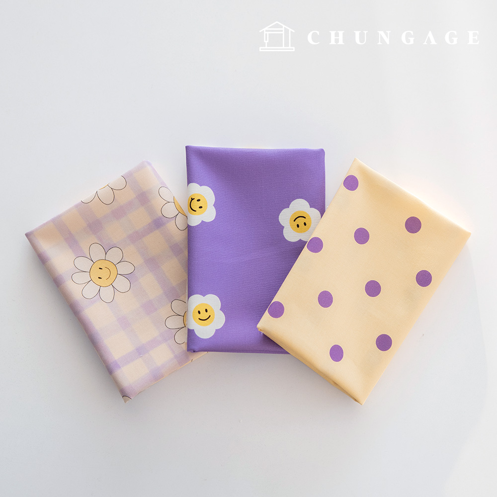 Fabric Package Flower Scrap Fabric Check Fabric Doll Puppy Clothes Making 3 Types 243