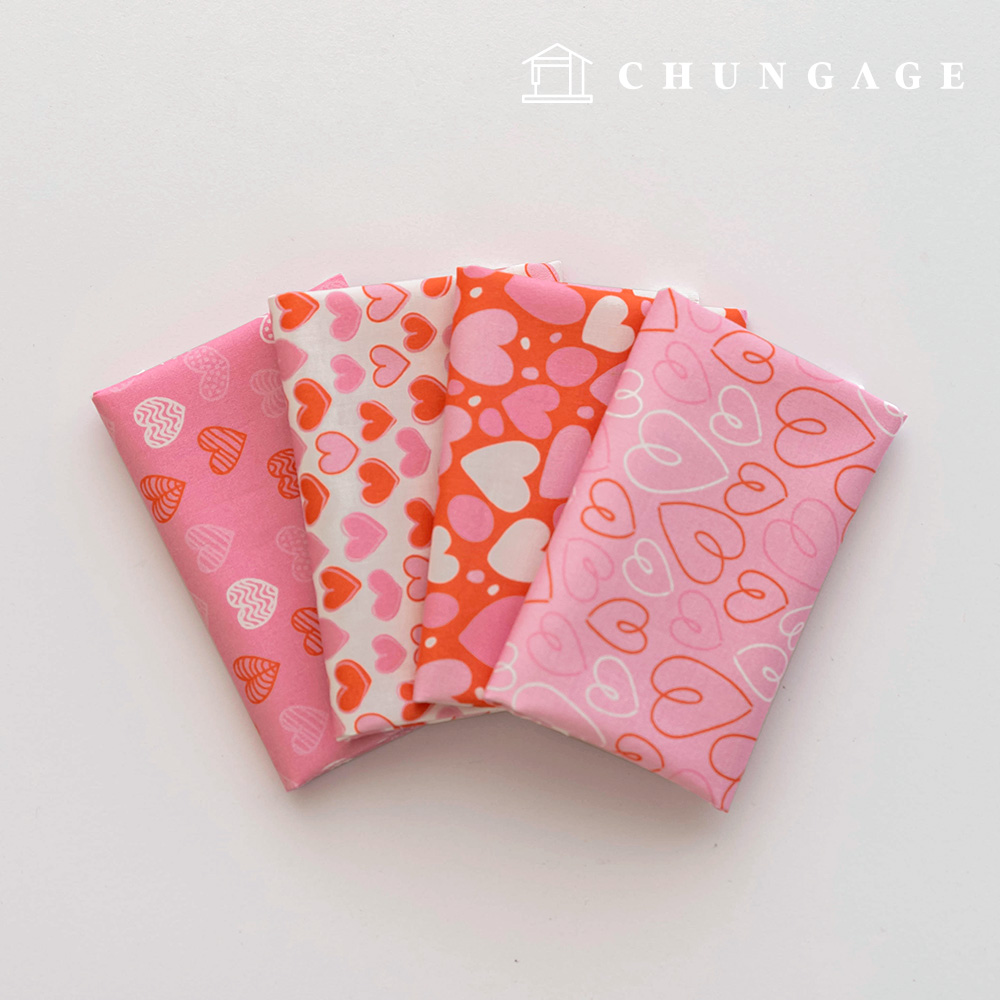 Fabric Package Vintage Scrap Fabric Heart Fabric Doll Dog Clothes Making 4 Types 247