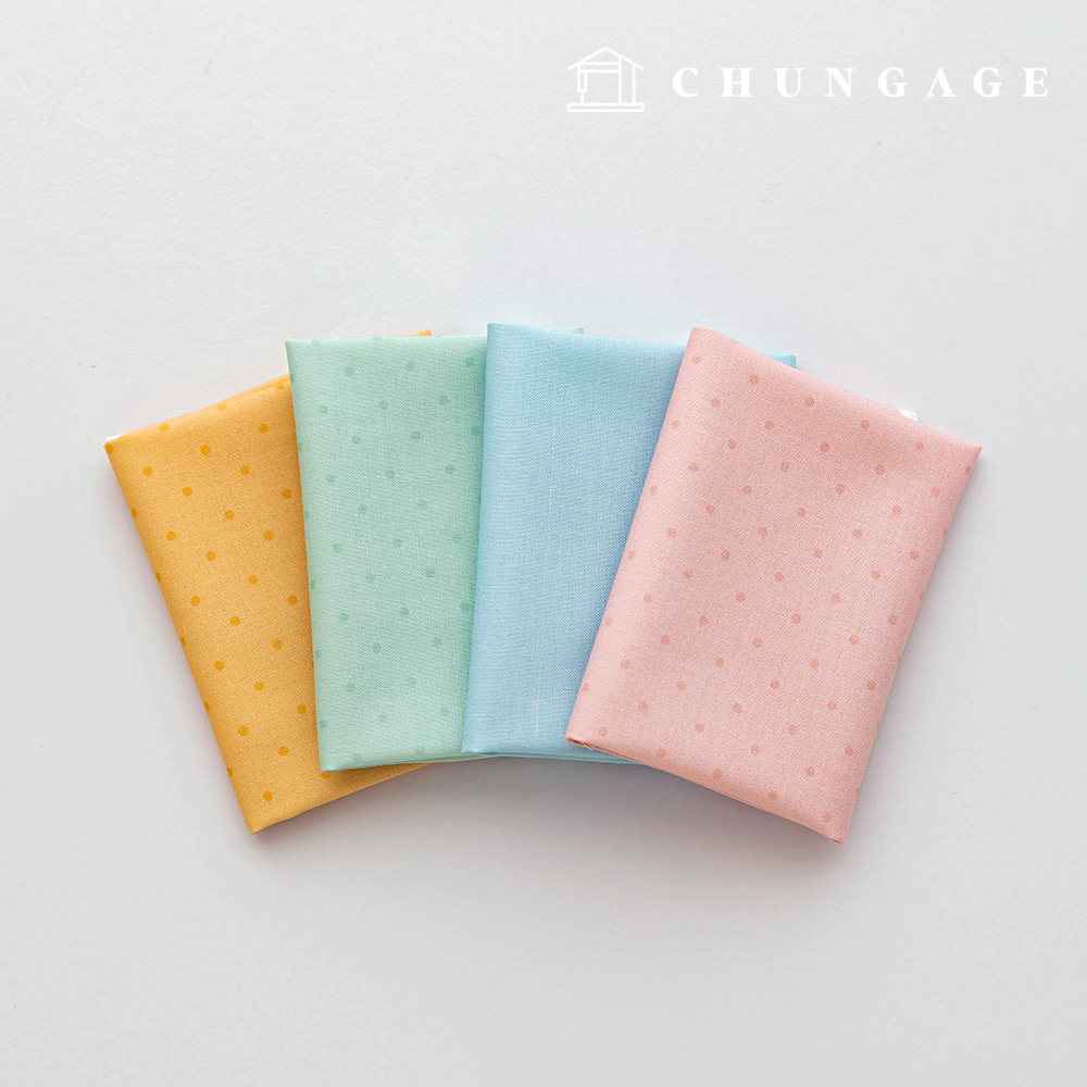 Fabric package pastel scrap fabric dot fabric doll dog clothes making 4 types 258