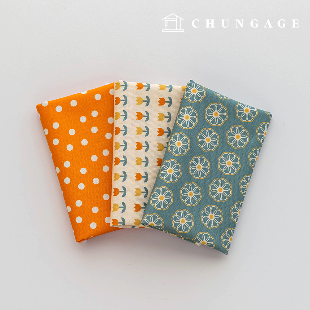 Fabric Package Flower Scrap Fabric Dot Fabric Doll Puppy Clothes Making 3 Types 263