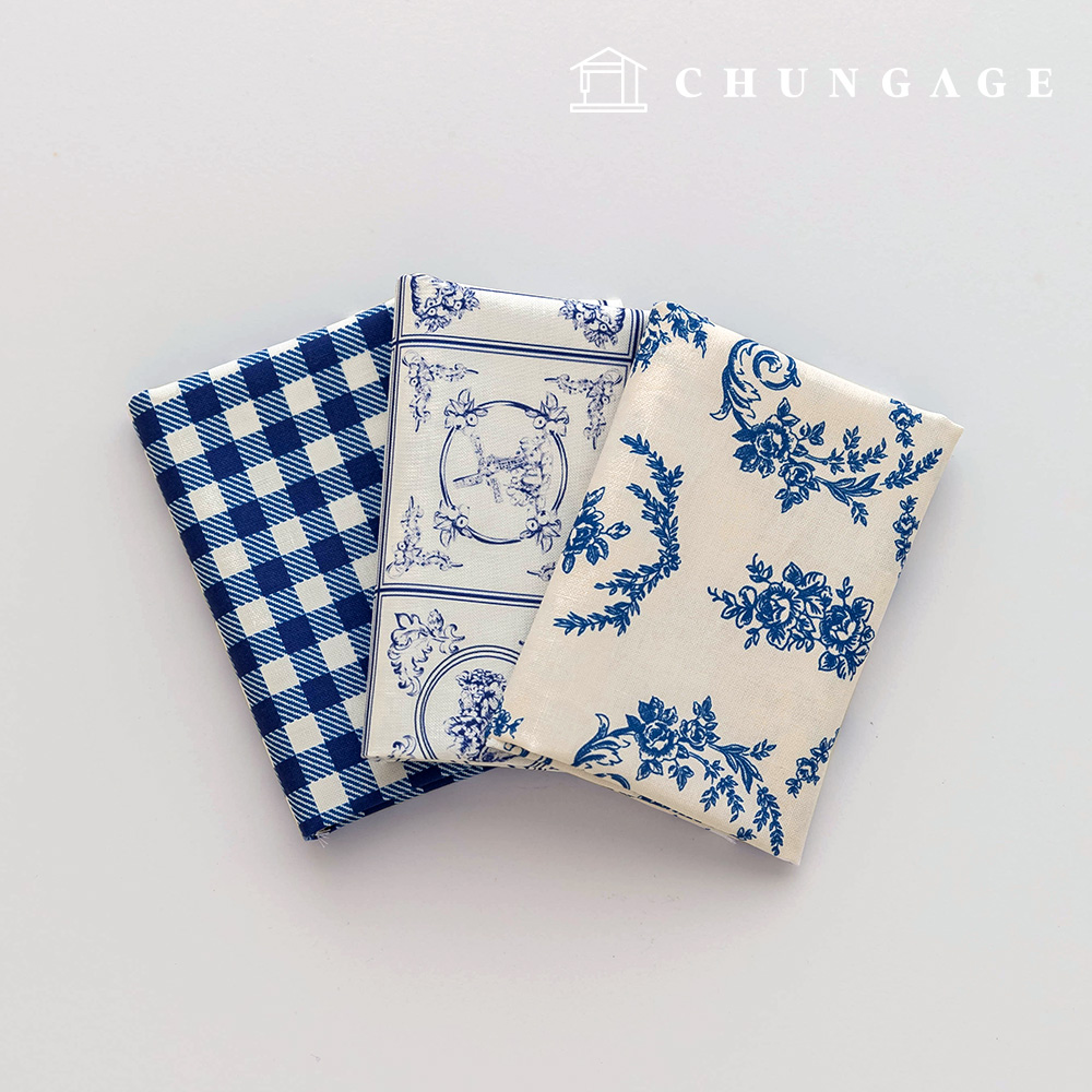 Fabric Package Renaissance Scrap Fabric Check Fabric Doll Puppy Clothes Making 3 Types 264