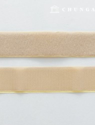 Velcro Sticker 50mm Adhesive Velcro Tape 1yard Double Sided Set Beige