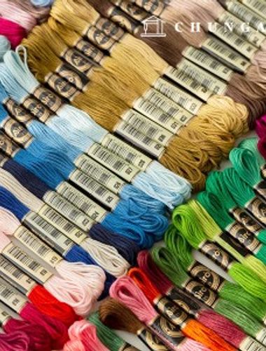 French embroidery thread cross stitch thread daily embroidery DMC number compatible 738 930