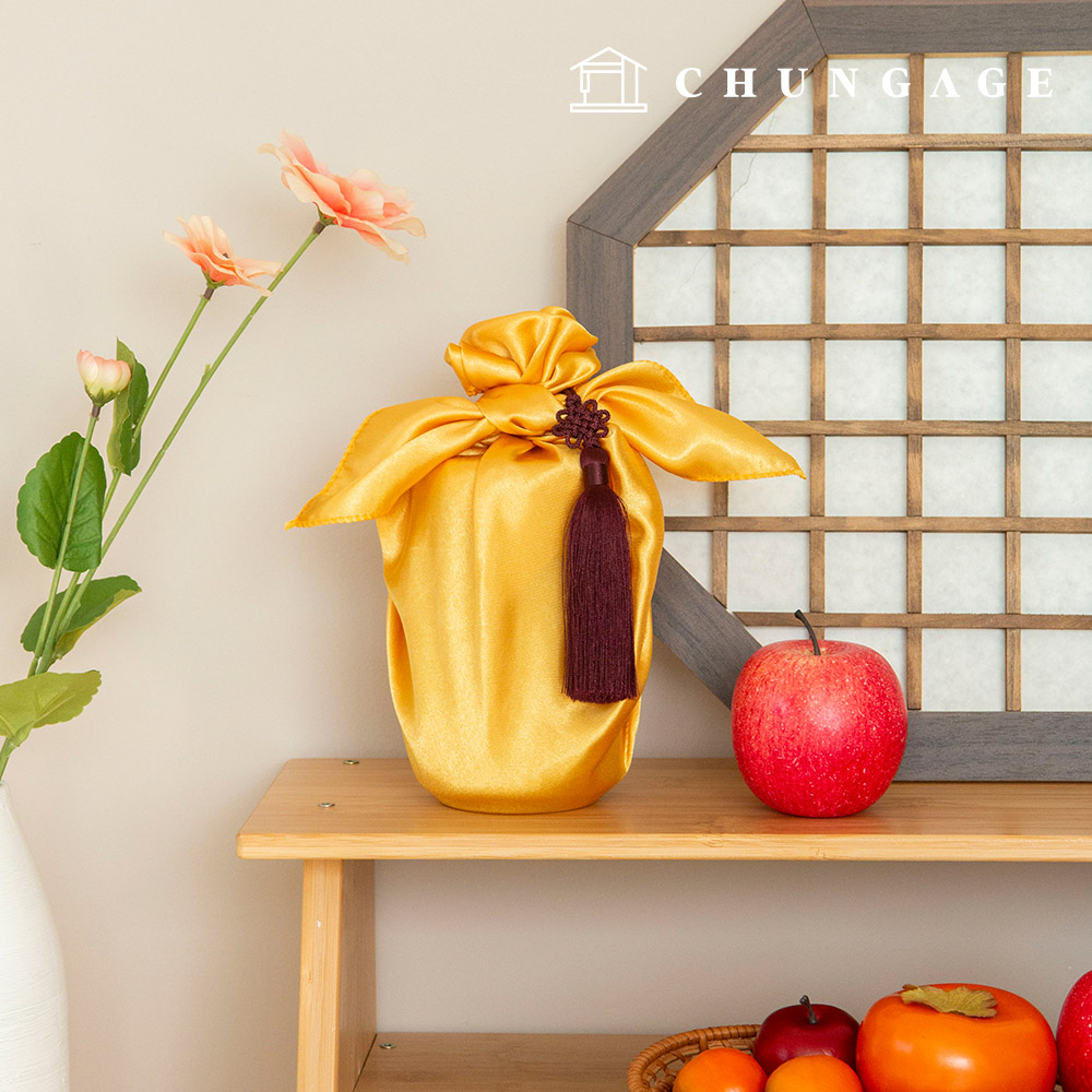 10 sheets of Bojagi Premium Gift Thank-you gift Holiday wrapping paper Golden Gongdan Bojagi 55cm