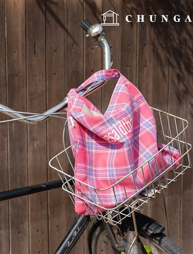 Eco Bag Check Tote Bag Swedish Sweet 4 Types