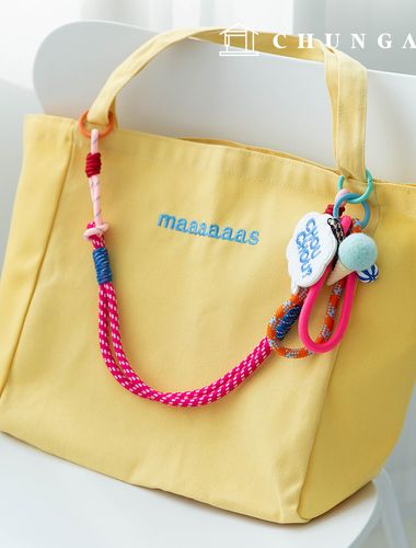 Keyring Knot String Key Holder Key Ring Rope Ring Keyring Pink Chain