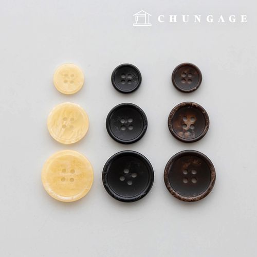 Classic Basic Matt 4-hole Button Clothes Making
