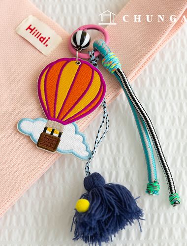 Keyring Knot Tassel Decoration String Key Holder Key Ring Doll Key Ring Hot Air Balloon 8 Types