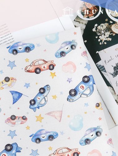 Eco-friendly antibacterial and anti-inflammatory fabric E-DTP cotton 20 count toy racing