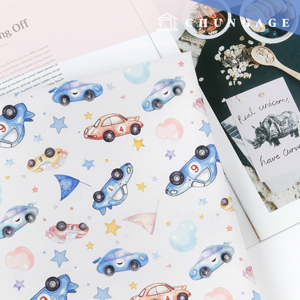 Eco-friendly antibacterial and anti-inflammatory fabric E-DTP cotton 20 count toy racing