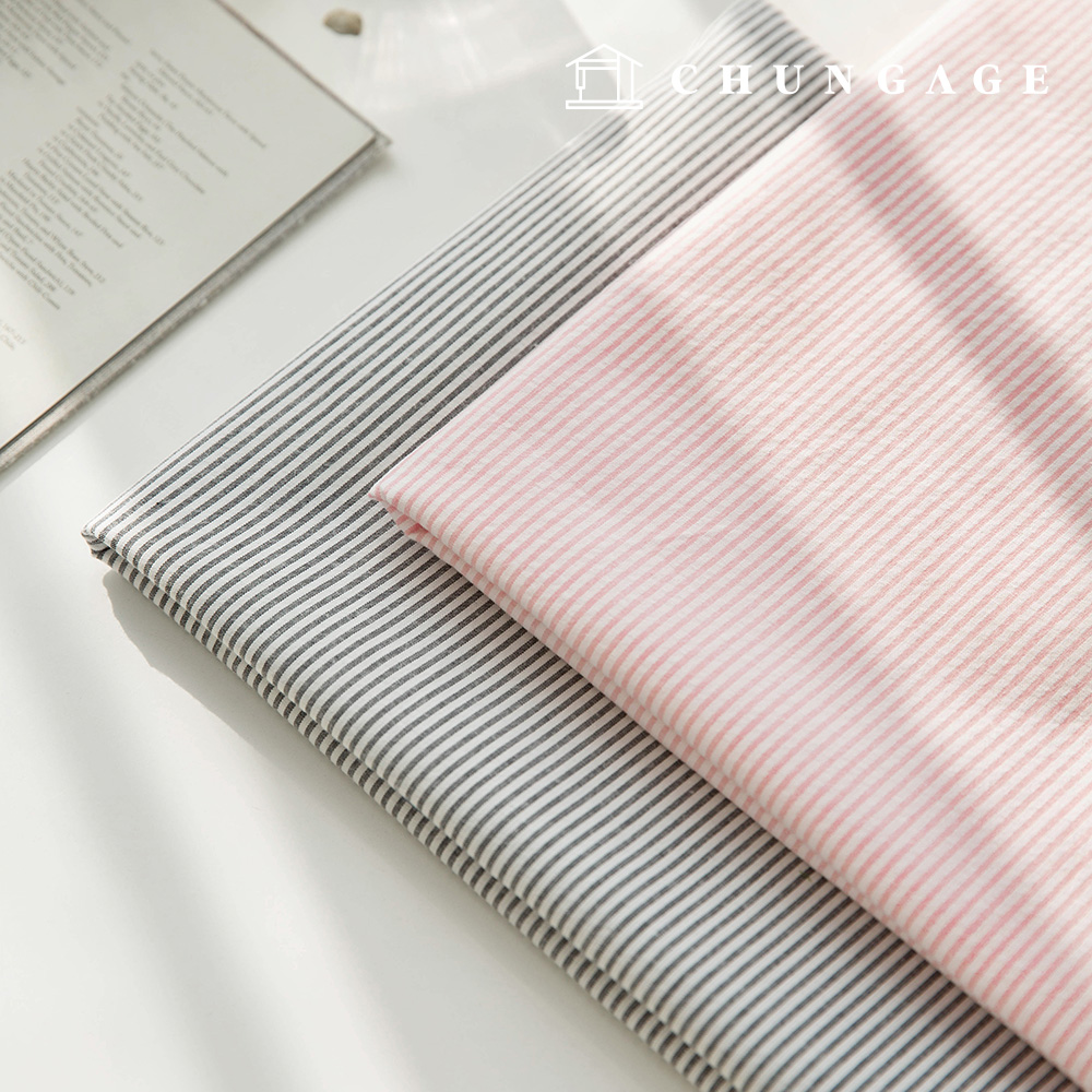 Cotton striped fabric, pre-dyed clothing fabric, 2 types of Roa