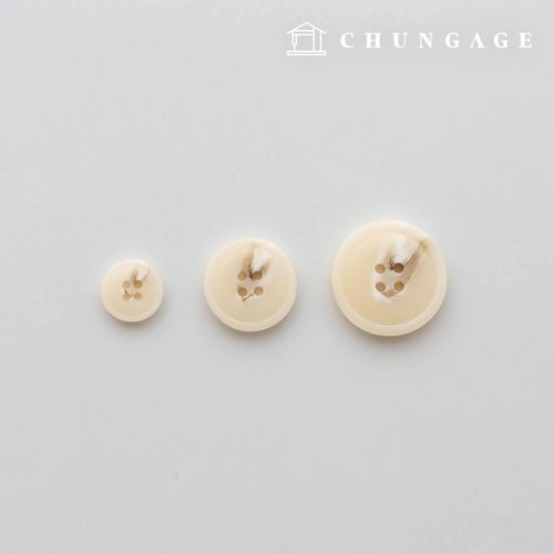 How to make a 4-hole button round beige pattern