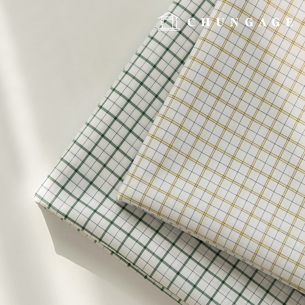 Cotton Blend Check Fabric, Pre-dyed Check Fabric, Rune 2 types