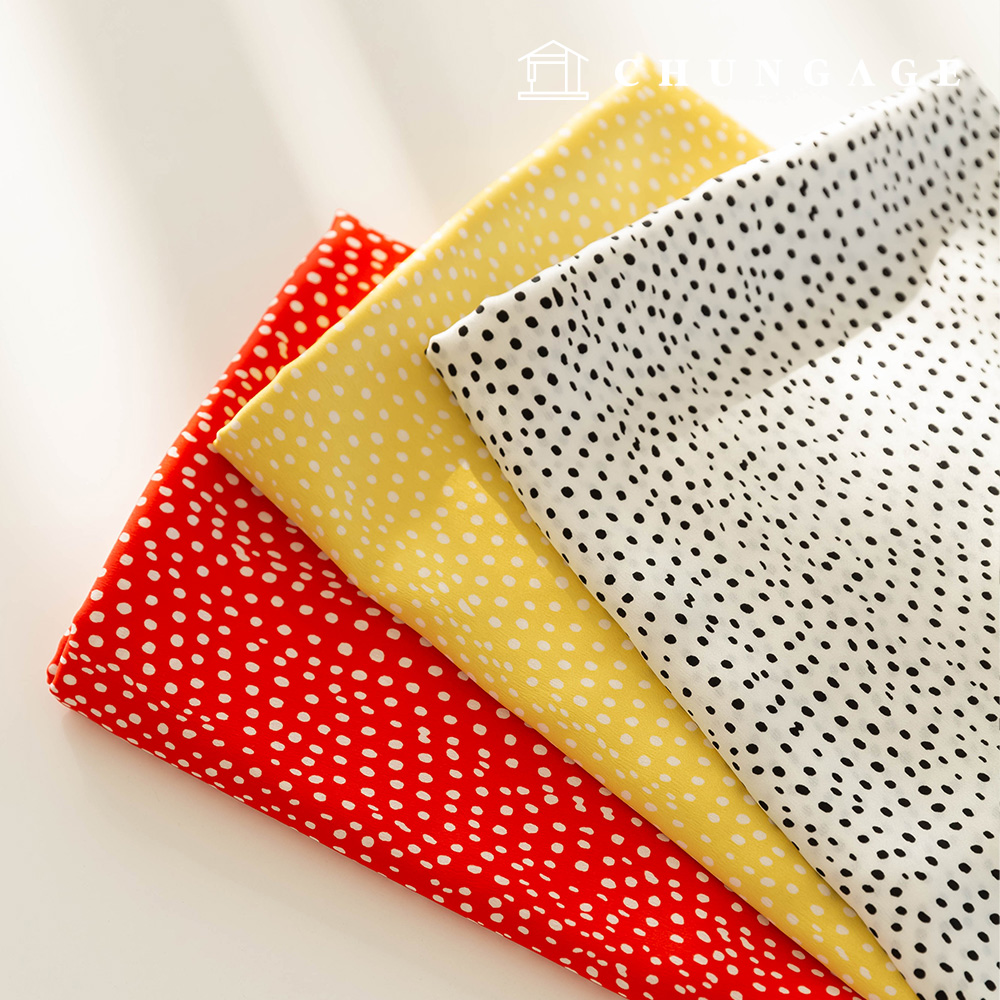 Clothing fabric poly dot fabric wide width habon 3 types